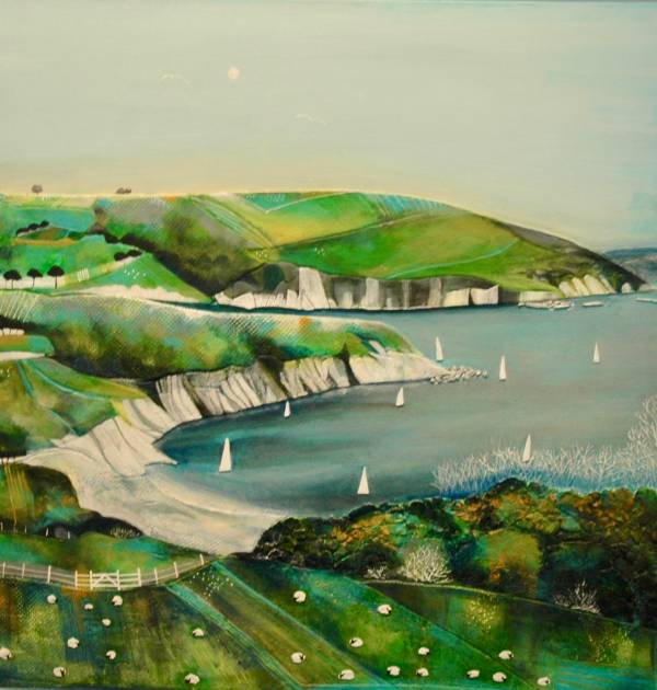 - Mixed Media on Canvas, Painting by Julie Adlard, measuring 70 x 70 cm (H x W) framed at 84 x 84 cm £1125